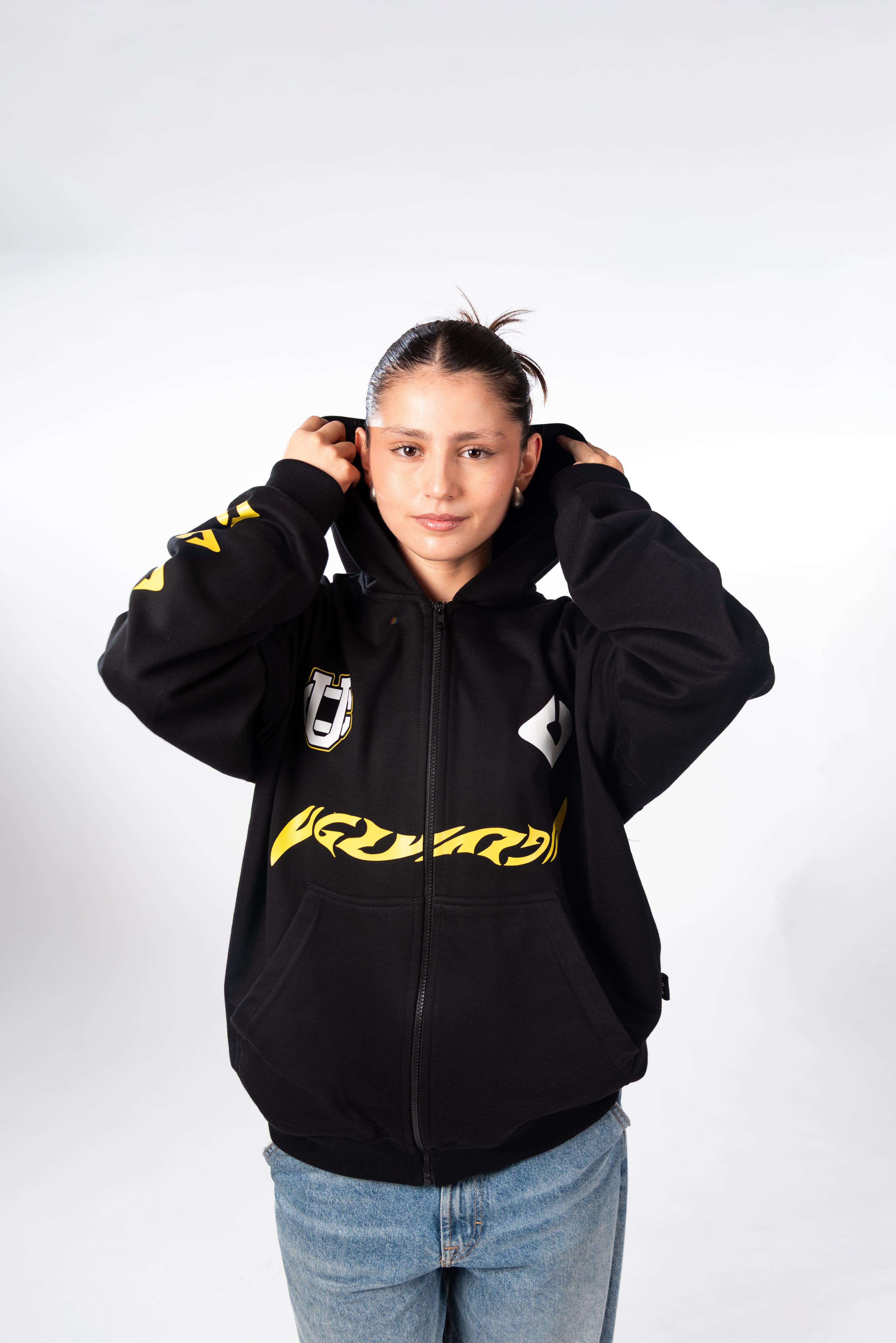 Hoodie Ugly Crew Black Zip