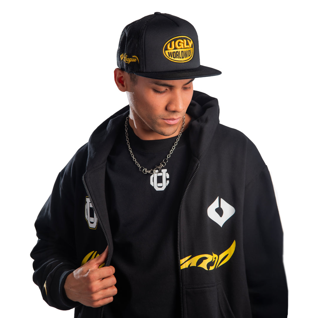 Hoodie Ugly Crew Black Zip